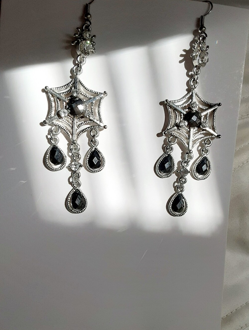 Chandelier Spiderweb Dangle Earrings